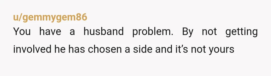 u/Oreogirl127
You’re NTA, but this is just gonna continue unless your husband puts his foot down, which you know he won’t, or divorce
