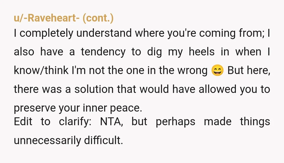 u/MMAGGIEMAY13
Why lock it if it isn't a secret where the key is and anyone working there can unlock it? But to answer your question: NTA.