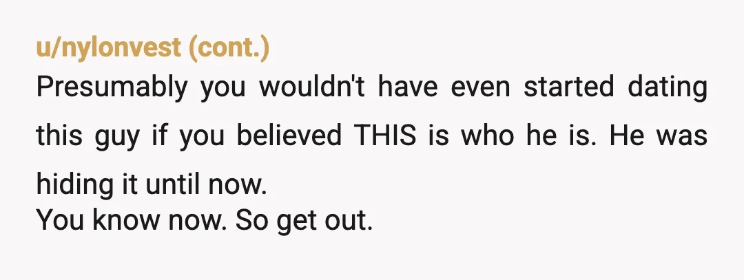 u/lychigo He literally held you hostage, grabbed you, and forced you - hurting you - all for his own forced sexual gratification. Then told you to stop crying and to...