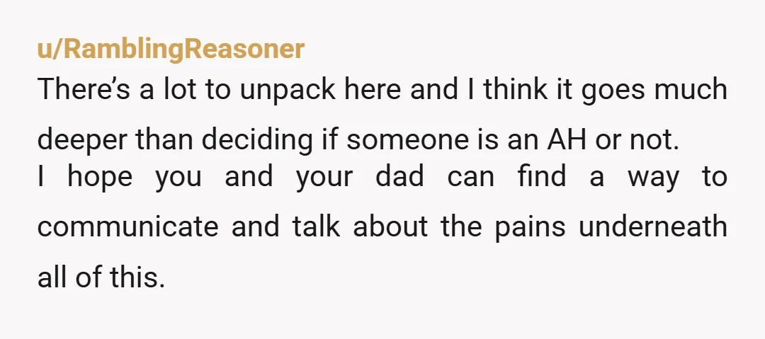 u/notreallysurewhat
YTA. You will regret it if you do not go. Show up for your dad and support him.