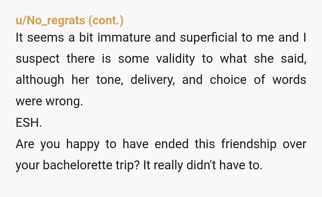u/ExcellentActuary2117 NTA. I don't know what this woman's deal is but it wasn't your fault. Had a similar falling out with a roommate/maid of honor who just ditched the dress...