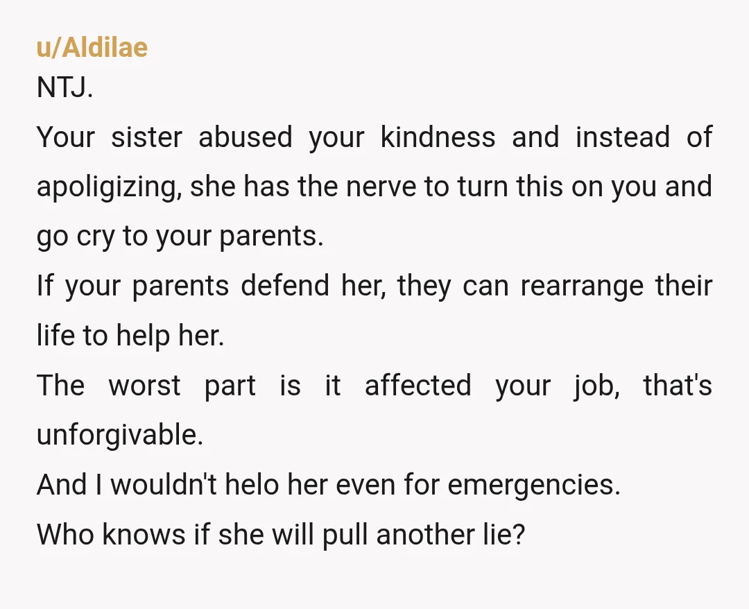 u/Jen5872
Nope, we don't reward bad behavior.
From now on she can hire a babysitter if she wants to hang out with her friends.