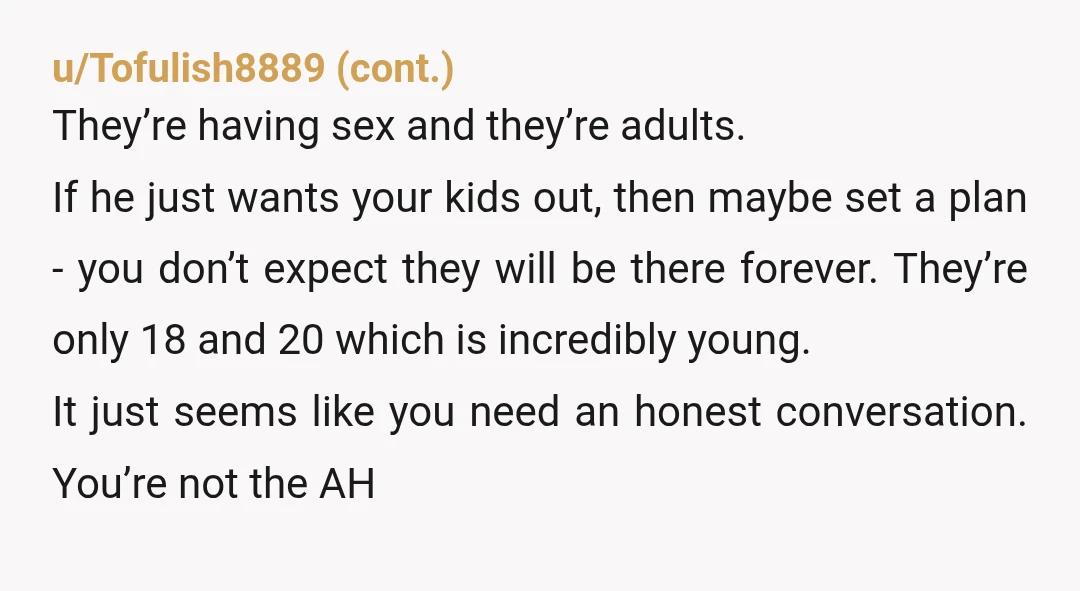 u/Interesting_Bad4189 Yta for making it sound like they're paying rent when your just using money to pay some bills for them. Not sure how that teaches them anything about being...