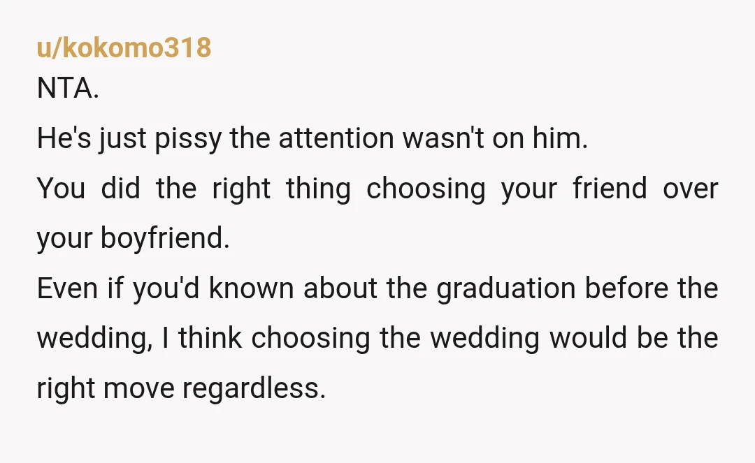 u/Kasilins
NTA, graduation dates are set a year or two in advance, he just never checked the school calendar and waited to get emails about buying graduation clothing…