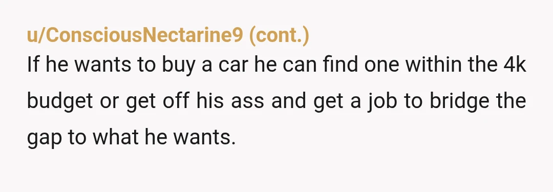 u/Stinkingsweatygooch Tell him you invested in crypto so you could give him the same as grandparents gave you…. Then unfortunately you’ve lost it all now …… would he be willing...