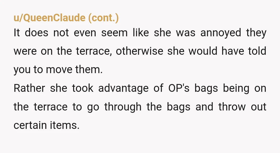 u/Boomer79NZ YTA. If you leave stuff lying around that's what's going to happen. Also regardless of what she did, she's your mother and pregnant and don't use your disability as...