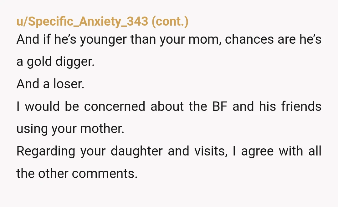 u/whatsinsnamee NTA, I honestly would no longer trust her alone at all with your child, she has pushed boundaries in a weird way and would 10000% go behind your back...