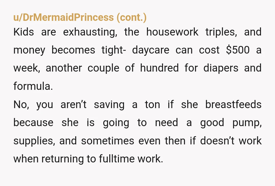 u/Lorindel_wallis Not an overreaction. But it's going to make a weird next relationship if all your goal is kids. Kids are great, but also the world is on fire so...