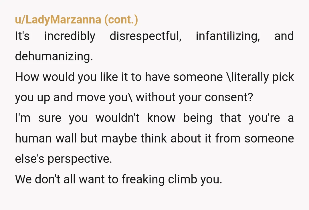 u/jus-fax101
Both of you sound like a pain in the ass. ESH. MOR
