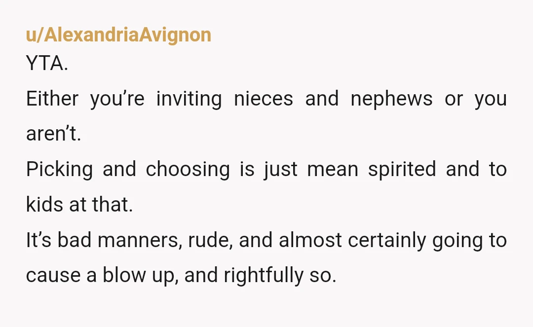 u/PrideCompetitive8758 yta, but it's your wedding so no one can force you to do what you don't want to. Expect them not to come and to be talked badly about...