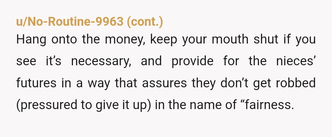u/SaltyFriend705
NTA.
OP's sister and BIL are attempting to squeeze money out of him for the two unrelated children.
Time to cancel all payments and hope for the best.