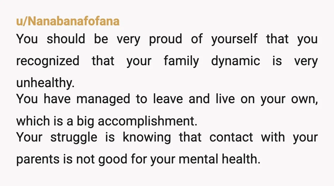 u/WingedJedi I know this is a big step, but consider going no contact with your parents for a while, at least for the next 1-2 years so they can't pressure...