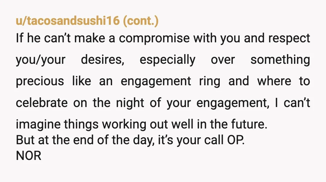 u/Sad-Lab-4524 This ring story is going to be the story of your life if you stay this guy. You are most certainly NOR & it just continues like a hell...