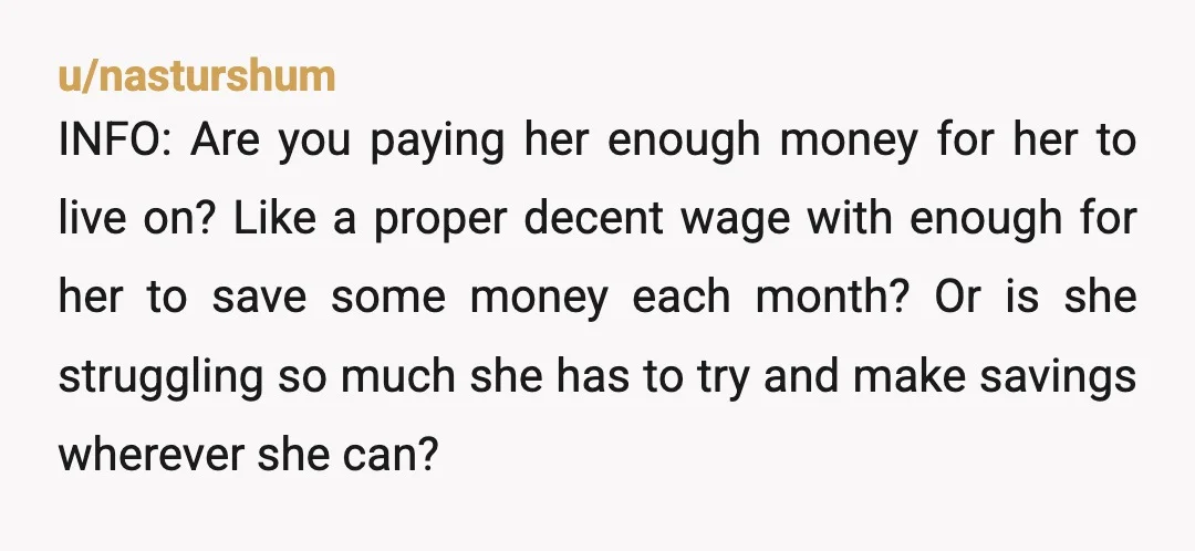 u/Professional_Bus_307 Is it that big of a deal that she did her laundry there? She may have assumed you wouldn’t care. Just tell her you DO care and ask her...