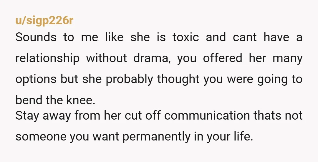 u/Such_Temporary_3125 You have to go no contact. She admitted you should have stayed together so she could live off what you brought to the table? Who tf says something like...