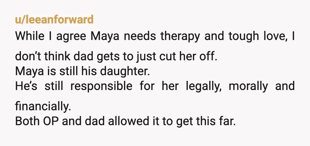 u/dogfishfrostbite
Nice creative writing. Nobody gets a restraining order for a 13 year old.