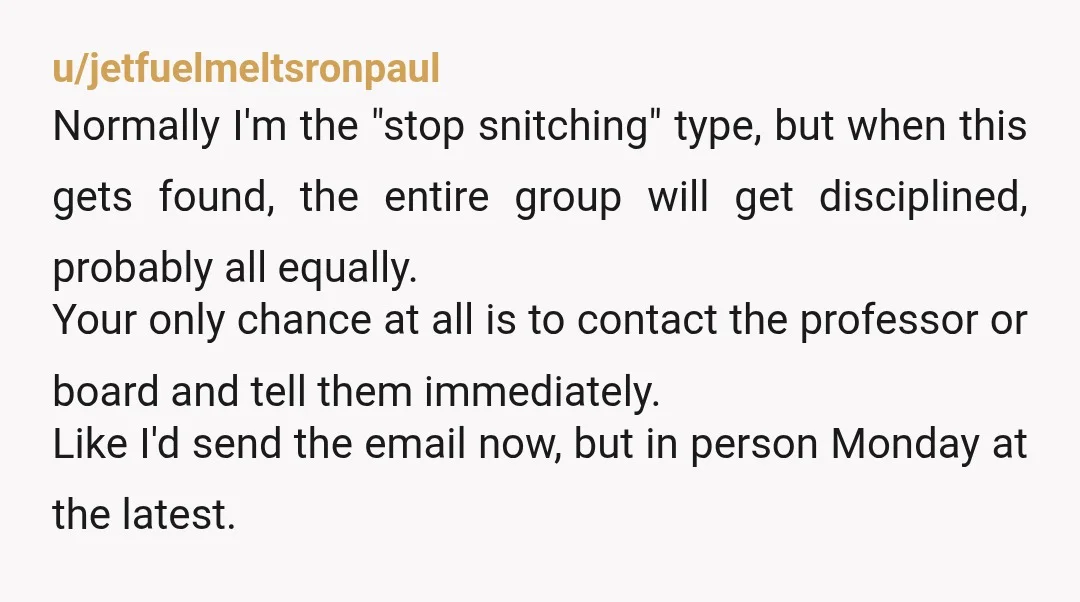 u/Grim_Truths_With_Luv If you do not report it, and accept the benefits of his fraud, you are culpable too. Not as much as him, but culpable still. Fix it as editor...
