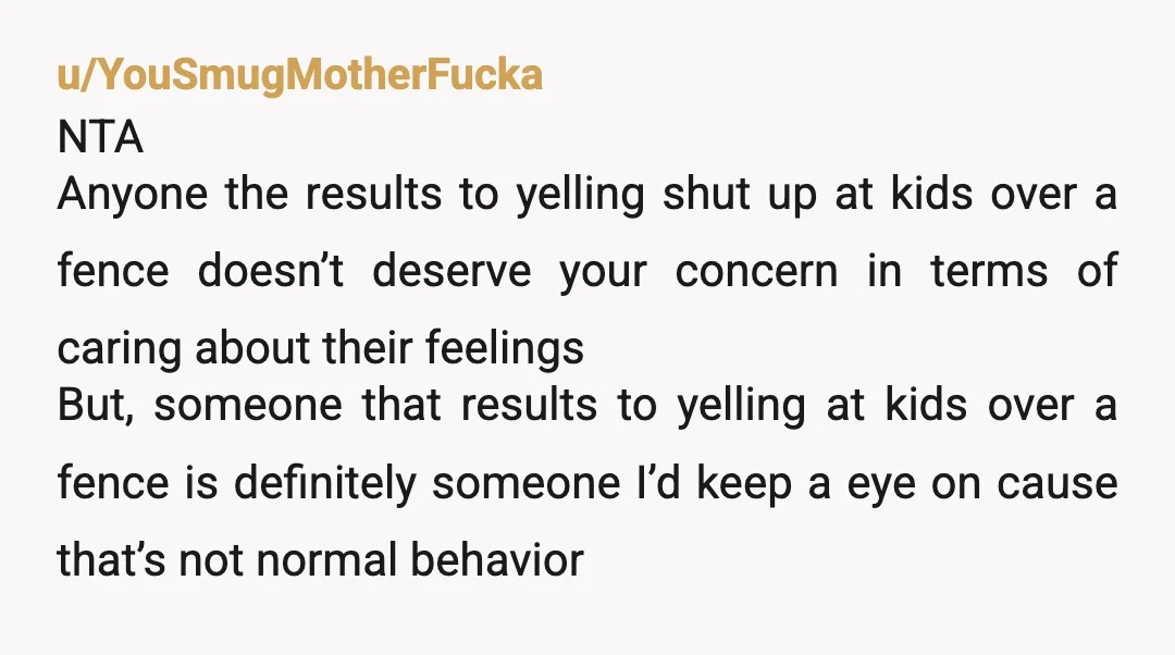 u/FullLiterature9062 ESH. He's allowed to want quiet, but he's handling it like a turd. Your kids are allowed to play, but this feels like you are so used to their...