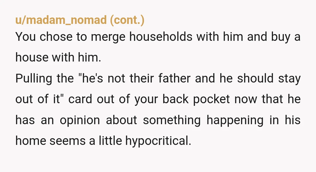 u/Content_Chipmunk9962 “my husband and I lived together before we were married, so I find it hard to enforce a stricter standard on our adult children” did your husband contribute to...