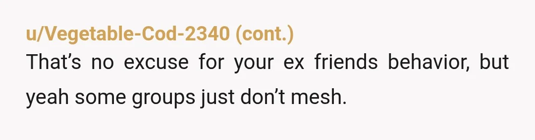 u/AngelKry94 Anyone who points finger at someone else calling them "weird" and "pick me girls" is just telling on themselves. She clearly hasn't left high school. I wish her luck...