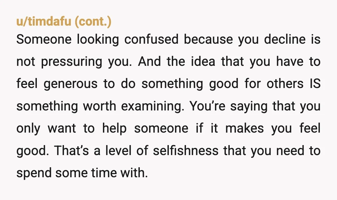u/happycoffeebean13
NTA. It is your body and 100% your choice.
