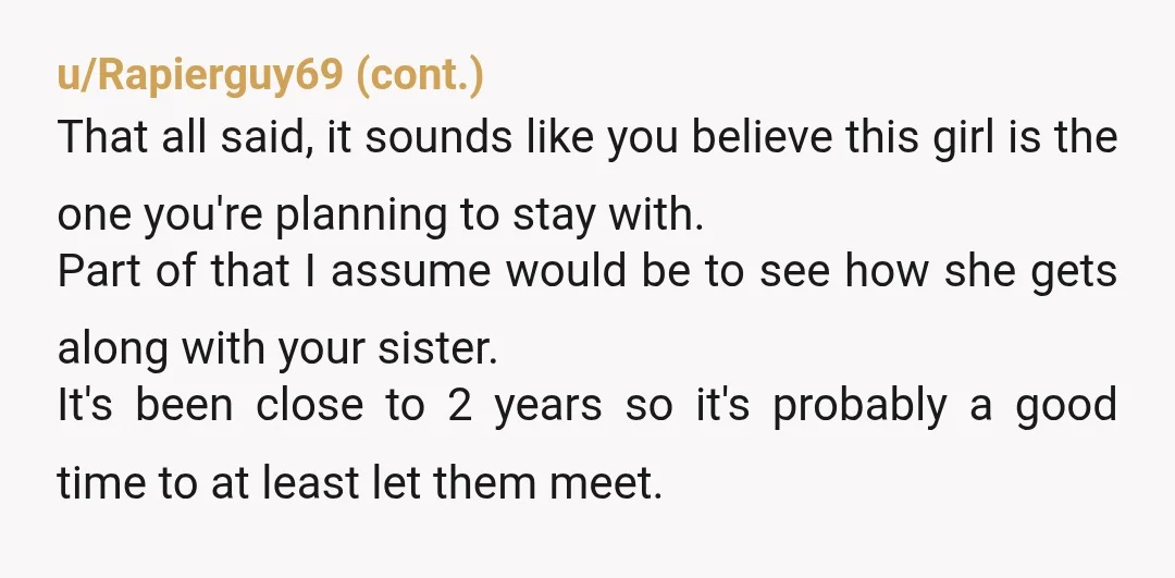 u/thehuncamunca
It's really admirable of you to protect your sister this way. I think now is probably long enough.