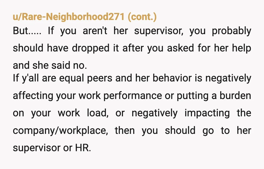 u/Old_Palpitation_1344
NTA, that girl had no business going back and forth. Is she a toddler?