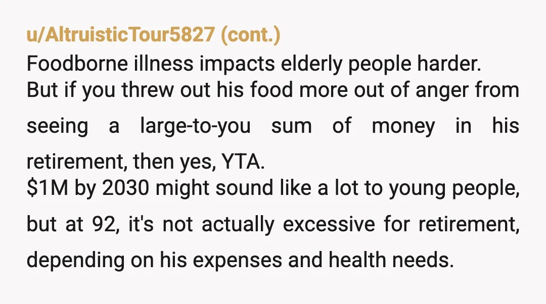 u/Minky29
Not everything is about money. Maybe he was raised that way