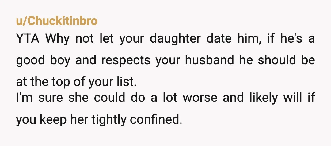 u/catgenerator
If you want to lose a daughter and a good worker, then yes, continue what you're doing.