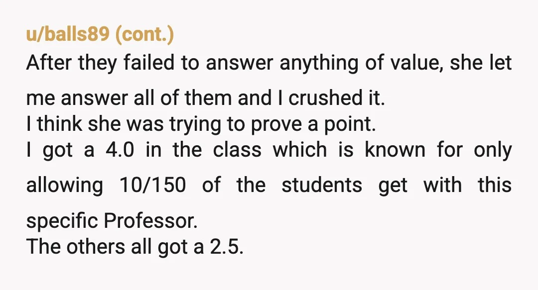 u/slowasaspeedingsloth My child had her first major negative experience with group projects for a final last year (HS sophomore). 4 kids. Only 2 of them did any real work. And...