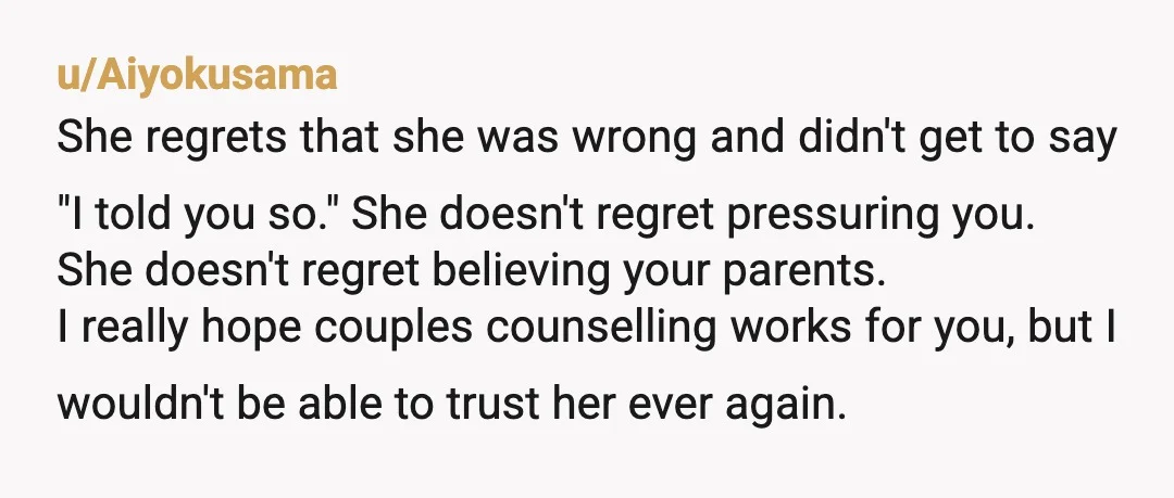 u/Temporary-Exchange28
That your wife made you the 6th-most important in a two-person marriage is something to consider, OP.
Updateme
edit: spelling