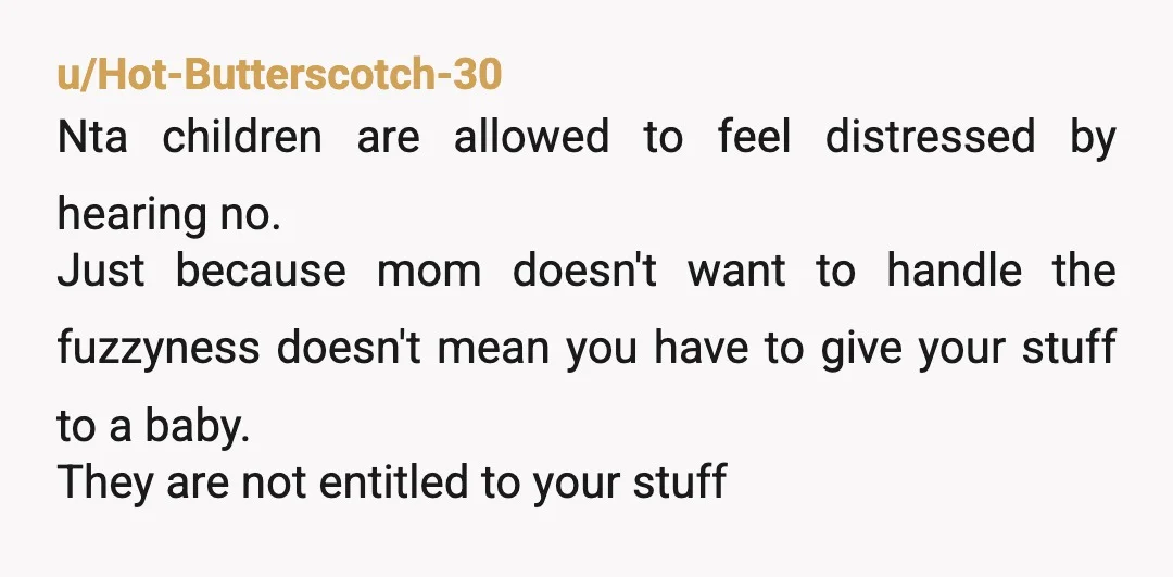 u/Davinaaa28
NTA. An emergency on their part does not constitute sacrifice on yours