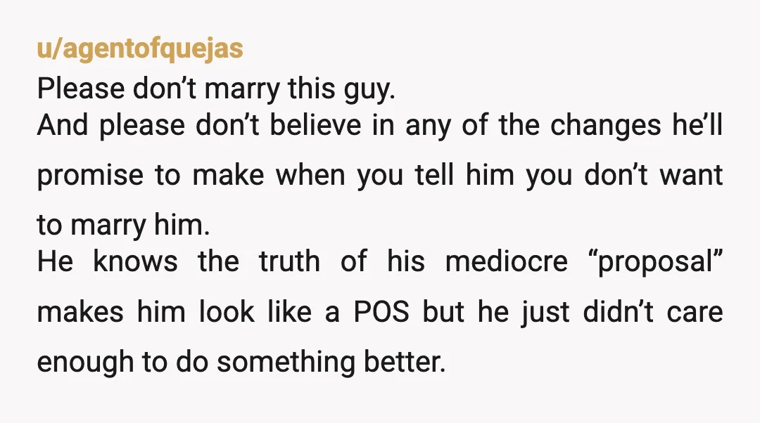 u/nemc222 You are both older, you are wanting him to ask your parents permission and he is wanting you to keep the engagement a secret. None of this sounds like...