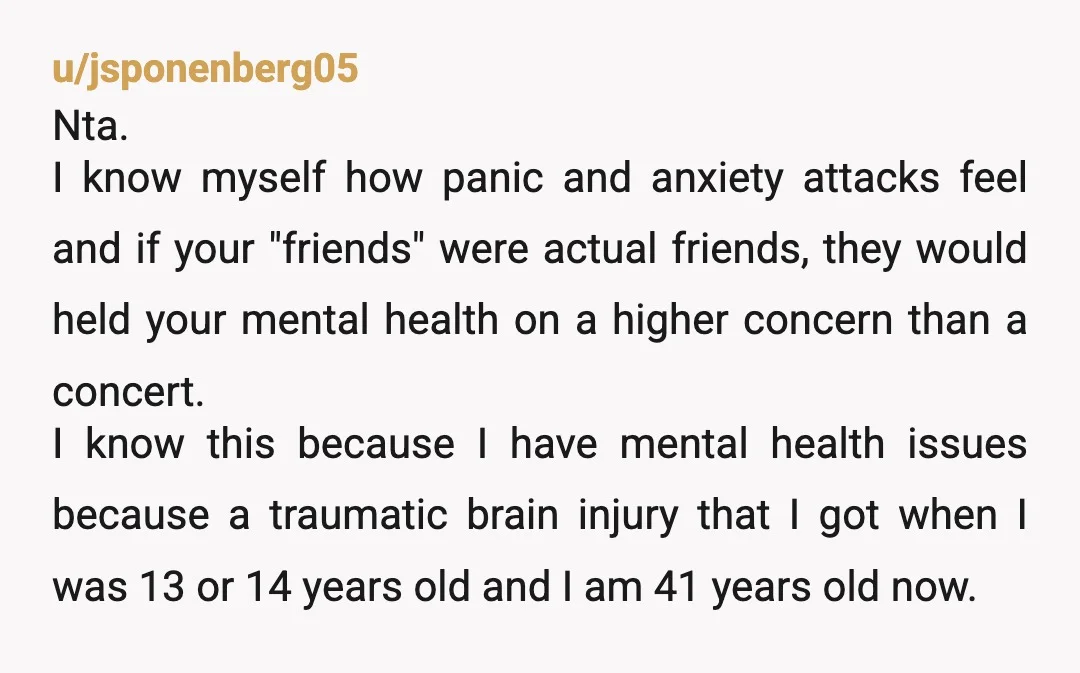 u/myth1cg33k NTA. They are not ARMY; we don't treat each other like this. I'm so sorry this happened and I hope you still managed to enjoy the concert! (Of course...