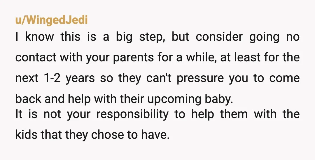 u/BullfrogOk1977 Do not go back to that house. You are an adult. They are adults. They cannot punish you. I don't know what they did but if it was physical...