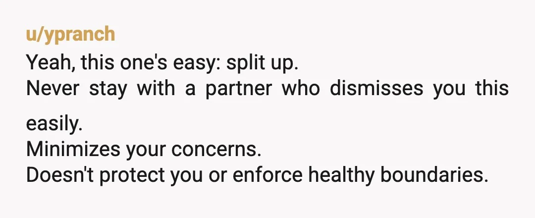 u/Beginning_Funny_5933 NTA, but your partner being so unwilling to compromise on something regarding your personal feeling of safety would make me reconsider things. It sounds like a few things are...