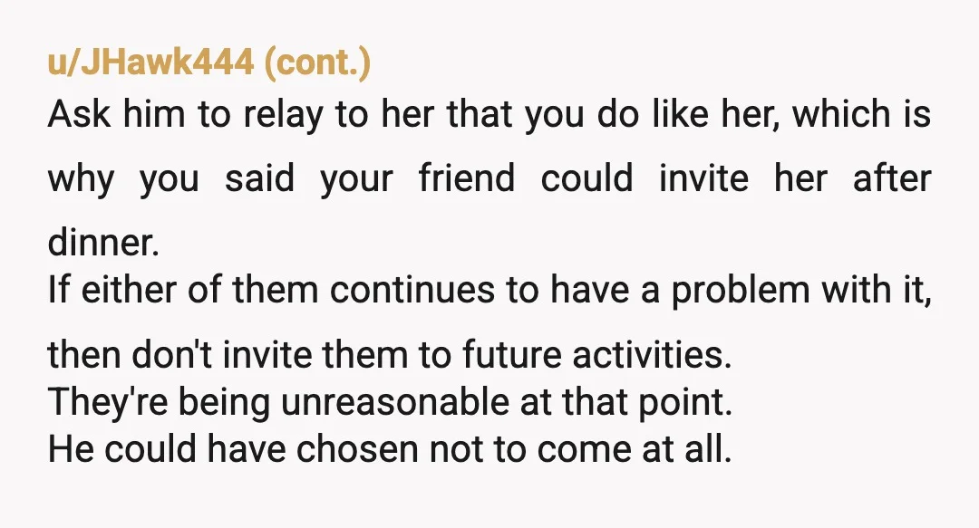 u/HauntingGur4402
Your birthday you can invite or not invite whom you want, it was his choice to go or not! So its on him not you