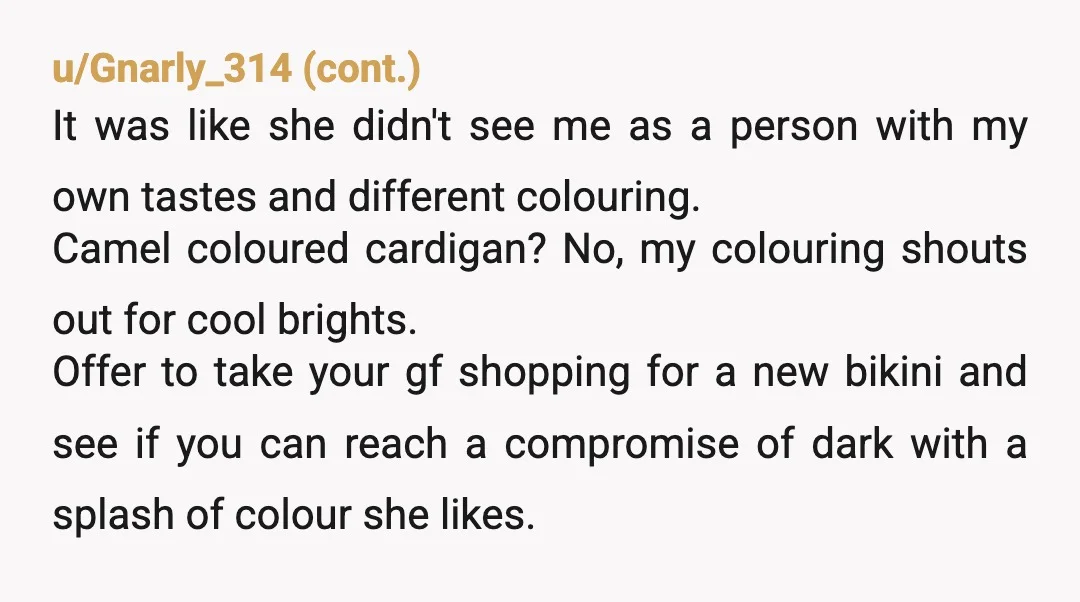 u/Chazkuangshi NAH, but rather than try to nitpick by saying the sizes are the same, just explain what you did here, that you weren't looking at sizing, just the style...