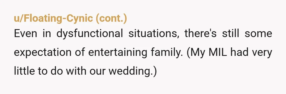 u/Individual_You_6586 NTA. You can take any business you like and refuse business you don’t want. I’m a musician, and if folks want me to perform at their weddings or other...