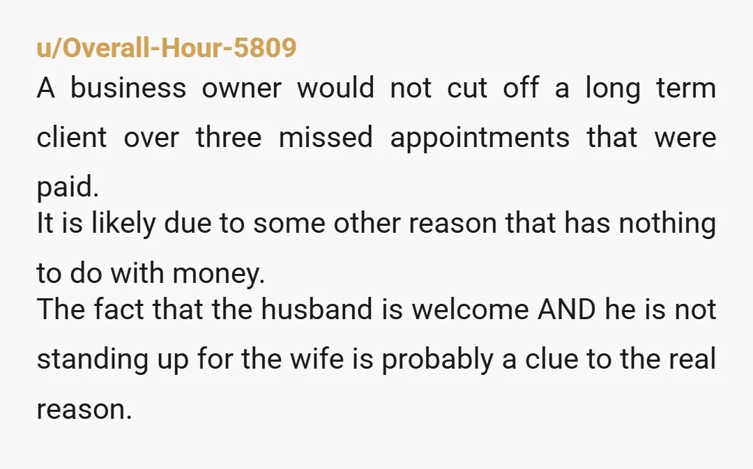 u/PingufortheWingu
I dont think this is the only problem this hairdresser has had with you.