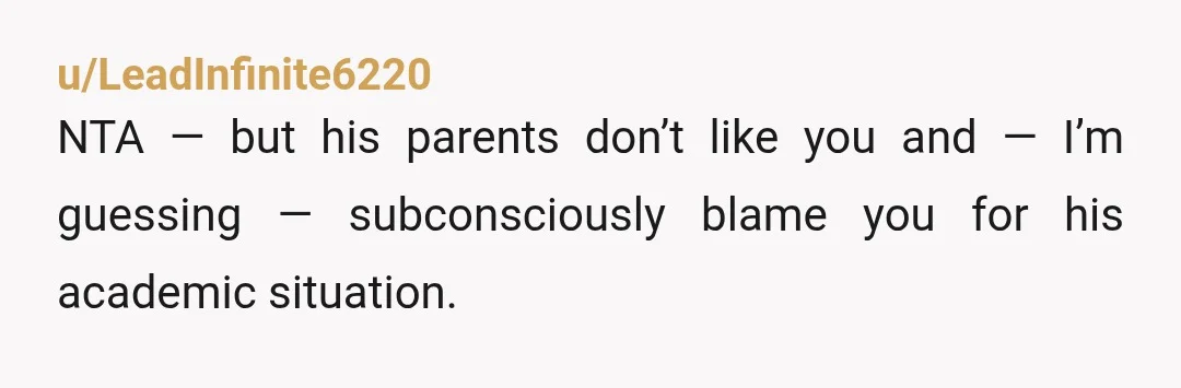 u/Used_Astronomer_4196
Your boyfriend is irresponsible. I don’t blame his parents for now allowing trips with you. 