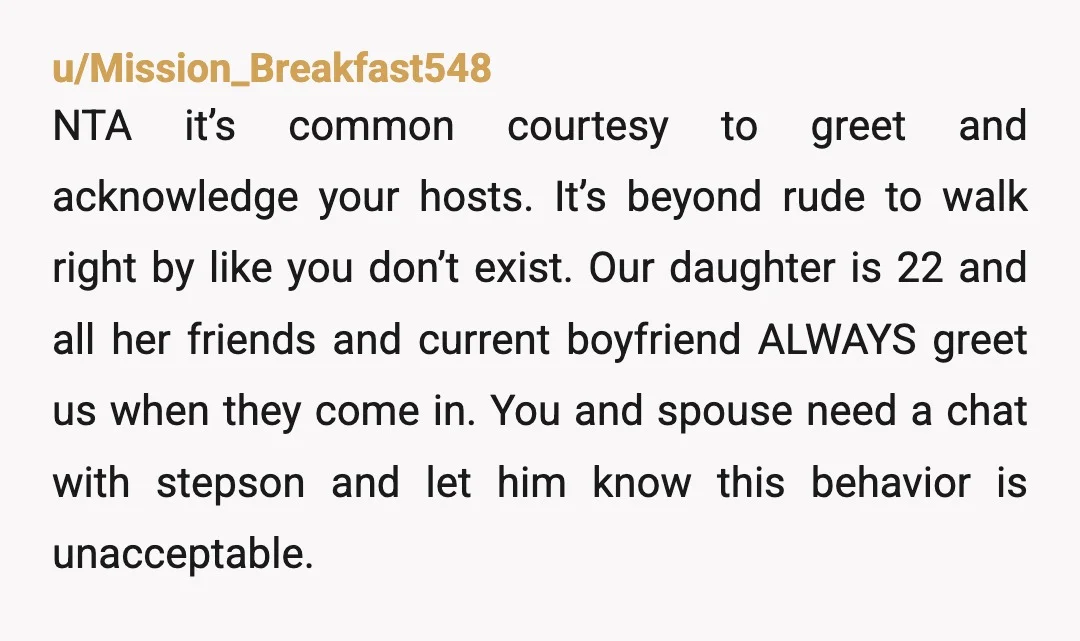 u/Comfortable-Fall1419 ESH. The GF should acknowledge you and be courteous. However you fussing about the car that’s no concern of yours suggests you fuss about other matters too. It seems...
