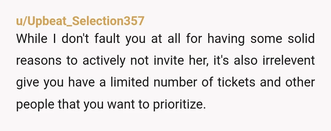 u/Feeling-Visit1472 I don’t have an answer for you here, but I do want to note that your mom is a class act who is teaching you good lessons. You’ve detailed...