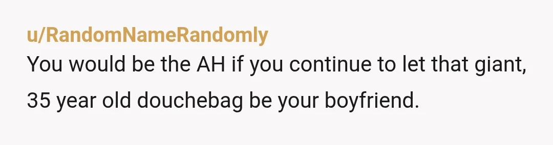 u/Humble_Pen_7216
The only way you would be the AH is if you didn't end this farce of a relationship immediately.
NTA