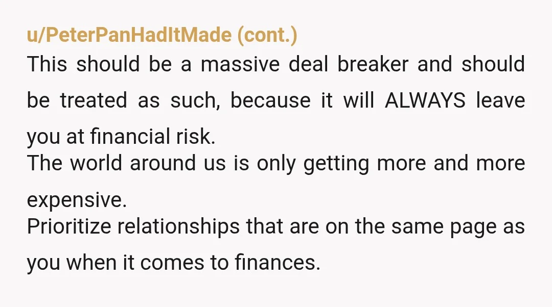 u/TeenzBeenz
Just a question: Do you think she will learn to be financially responsible if she isn't making any of the decisions or paying any of the bills?