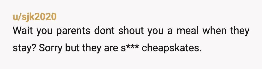u/coopunitsmooth
No is a complete sentence. I don't permit people to invite themselves to my home. Not even family.