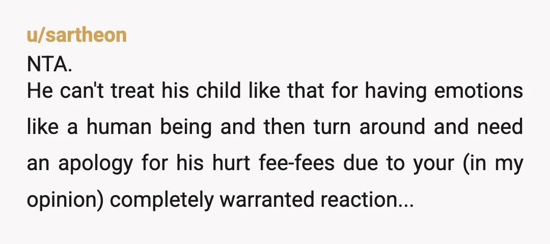 u/robotcrackle Well yeah, YTA for yelling at him now instead of working this out before you had kids. But I'll give you the benefit if a doubt that he wasnt...