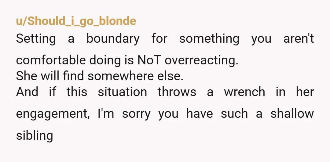 u/Abject-Coffee7970 She ruined the vibe by trying to plan something in your home. Stick to your decision and be stressed out. You will regret having that many people at your...