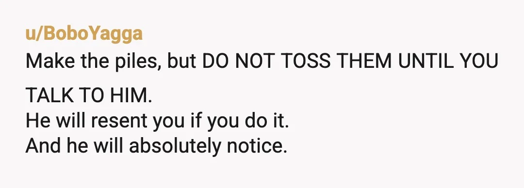 u/No_Score_1977 To do it when he explicitly asked you not to, yes, that's full blown AH. However, it's not fair that he's dominating the space with his crap, and it...