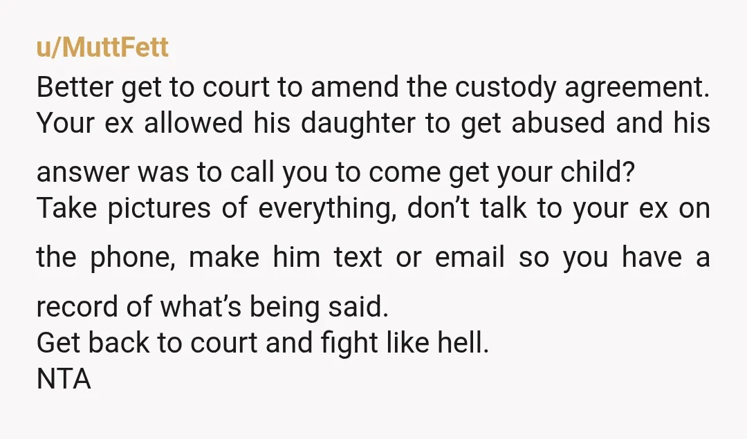 u/sylbug NTA and I would definitely demand your husband pay back child support in addition to demanding no contact with the girlfriend and supervised visits. Chances are he will step...